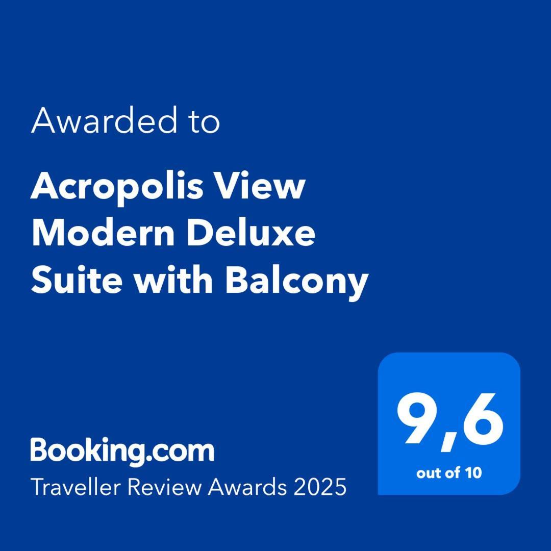 אתונה Acropolis View Modern Deluxe Suite With Balcony מראה חיצוני תמונה